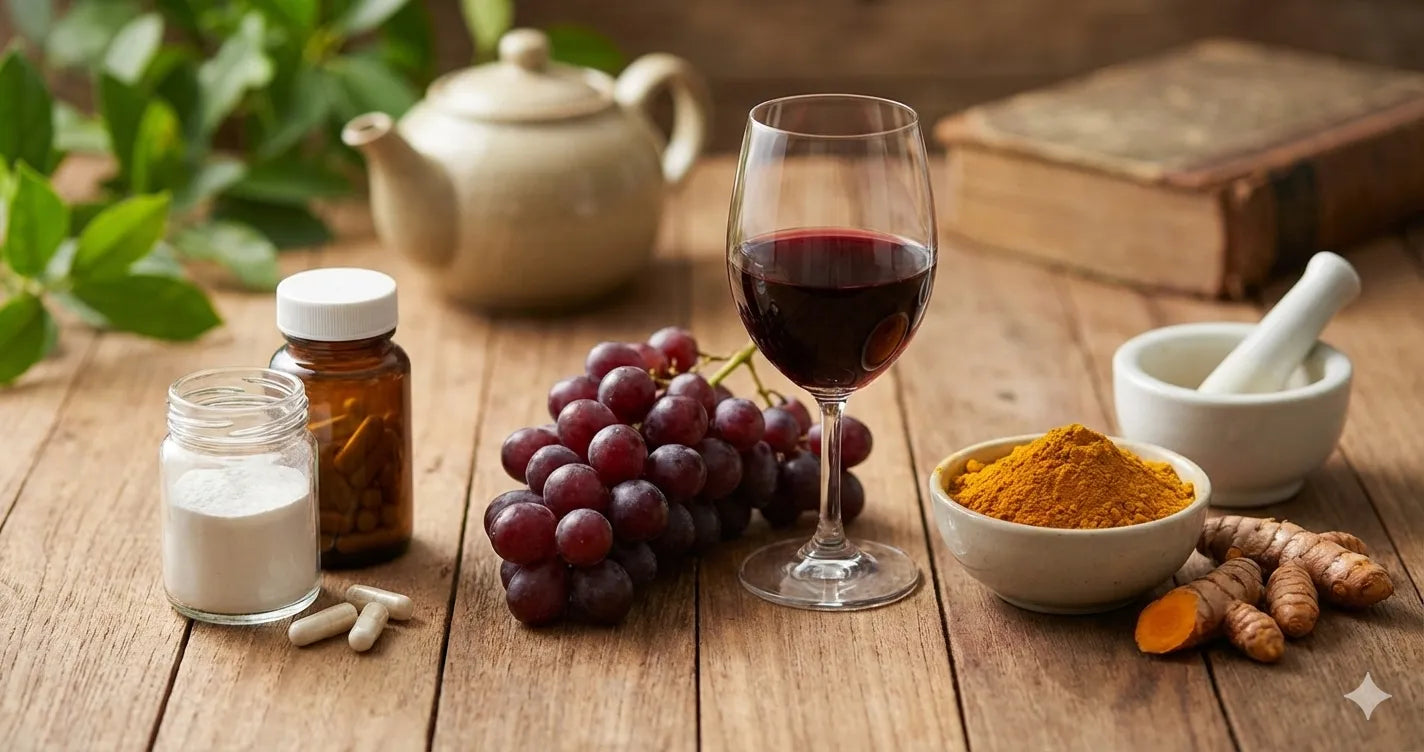 The Anti-Aging Power Trio: NMN, Resveratrol, and Turmeric