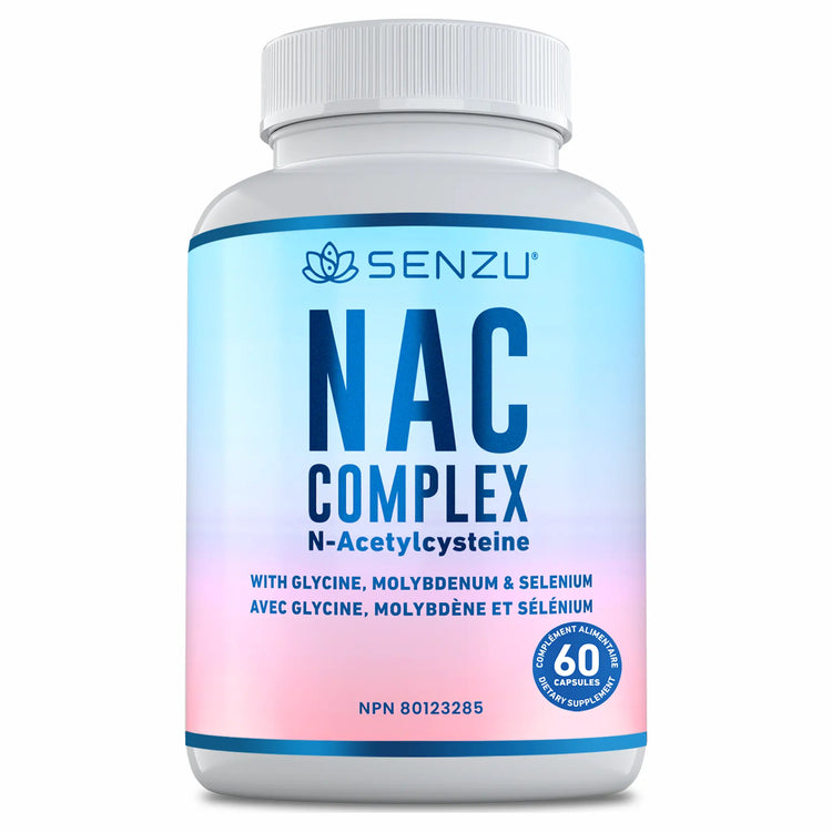NAC Complex 600 mg N-Acetyl-L-Cysteine with Glycine, Selenium & Molybdenum – Antioxidant Support for Glutathione Production, Liver & Immune Health – Once Daily Capsules Supplement